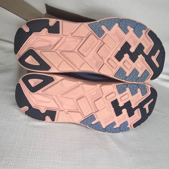 Hoka 10.5 Clifton Edge Womens Running Shoes Sneakers Athletic Walking Blue Peach - Picture 6 of 8